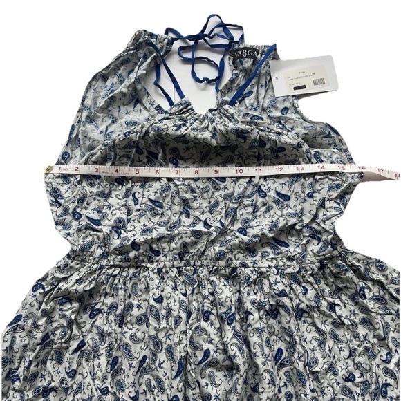 NWT Varga Paisley Women’s Mini Dress M Beach Boho Vacation Resortwear Coastal - Picture 8 of 9